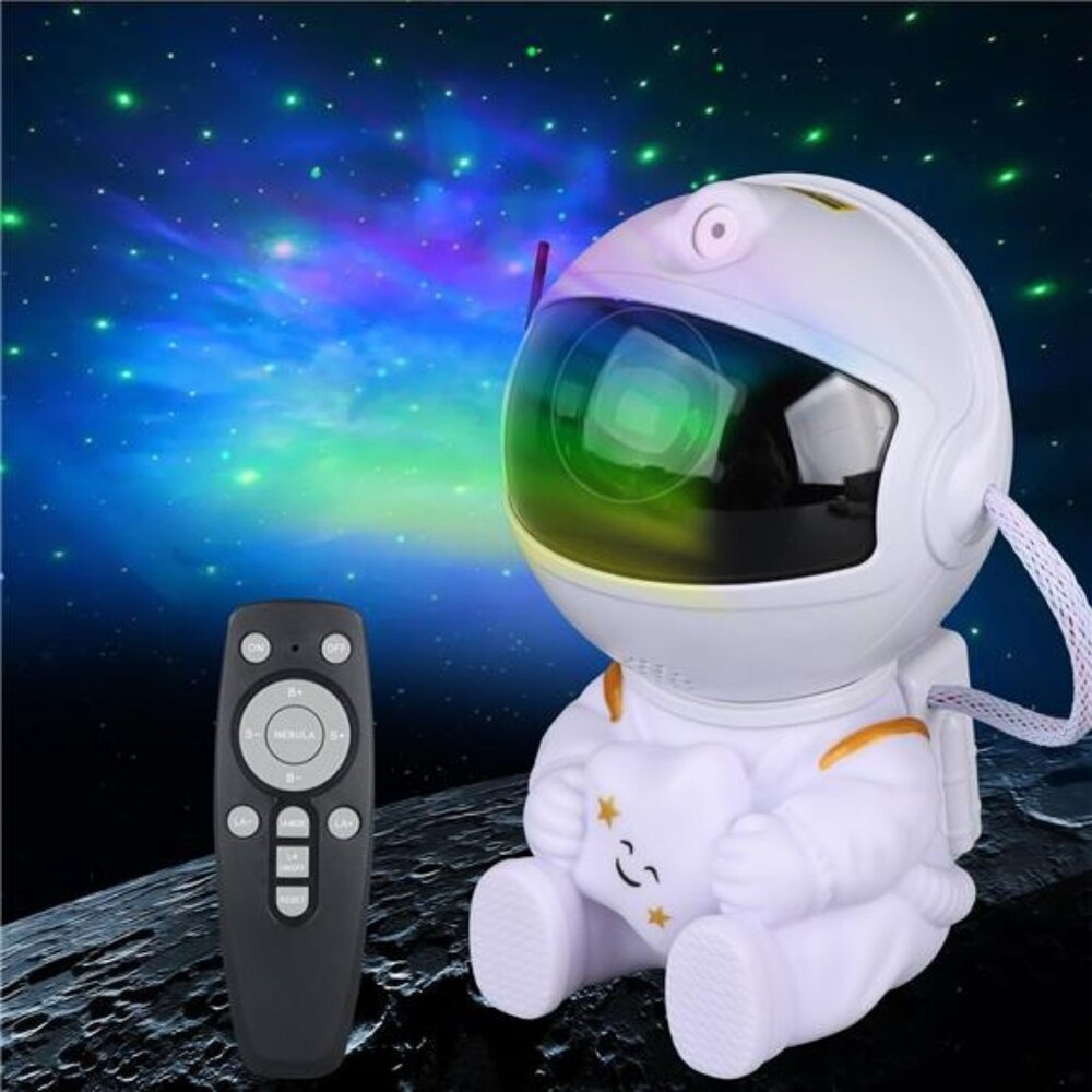 Astronaut Star Projector, Star Projector Galaxy Light for Kids，8 Modes Remote